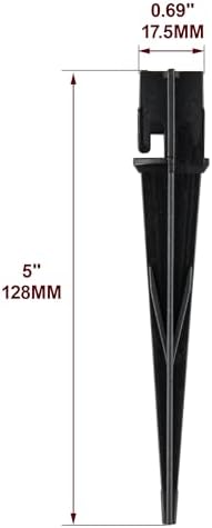 10PCS Plastic Ground Spikes, Replacement Stakes for Candy Cane Lights, Maintain Candy Cane Pathway Lights, 0.68 * 5 Inch Markers