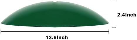 13" Bird Feeder Rain Cover,Bird House Dome,Hummingbird Feeder Guard, Proof for Shepherd's Hook Outdoors,Smart Birds Feeder's Umbrella(Green), 3Pack