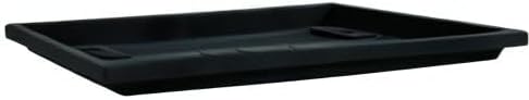 The HC Companies Venetian Rectangular Plant Tray - Lightweight Plastic Plant Saucer - Plant Drip Trays for Drainage