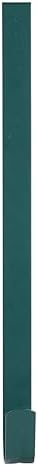 Sattiyrch 12" Front Door Wreath Hanger, Ultra Slim Metal Over Door Hook, Damage-Free Hanging for Seasonal & Year-Round Wreaths, Fits Most Doors, Green, 1 Pack