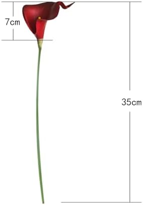 Letjolt Artificial Calla Lily Flowers 12Pcs, Dark Red