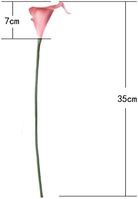Letjolt Artificial Calla Lily Flowers 12Pcs Light Pink Realistic Flower