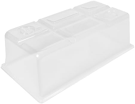 SUNPACK Sundome Plastic Multi-Vented Humidity Dome, Clear, 7" (Pack of 5) - Ideal for Greenhouses or Indoor Gardening, Able to Adjust Humidity with Vents