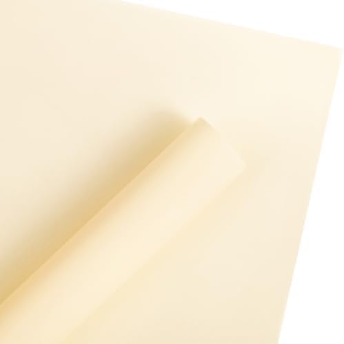 WRAPAHOLIC 20 Sheets Flower Wrapping Paper - 22.4 x 22.4 inch Pure Cream Yellow Color Water-Resistant Floral Bouquet Wrapping Paper, Florist Supplies Packaging for Fall Wedding Birthday Gift DIY