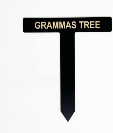 Comfort House Personalized Garden Marker - Tree and Plant Sign Stakes Into Ground - Name, Label, Memorial, Care