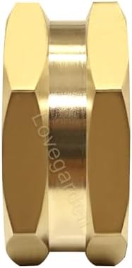 Lovegarden 3/4"Garden Hose End Caps, Brass Garden Hose Cap with Washers