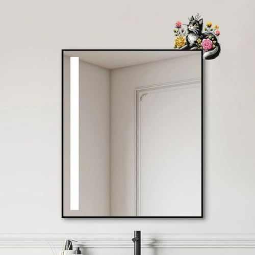 DIY Diamond Art Painting Animal Door Corner Decor, PVC Frame Signs with Black Cat Designs for Holiday Home, Festive Wall Hanging Gift for Family