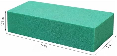 FLOFARE Green Wet & Dry Floral Foam Blocks for Fresh & Artificial Flower Arrangements, Plant Foam & Florist Supplies for DIYs, Arts, Crafts & Weddings