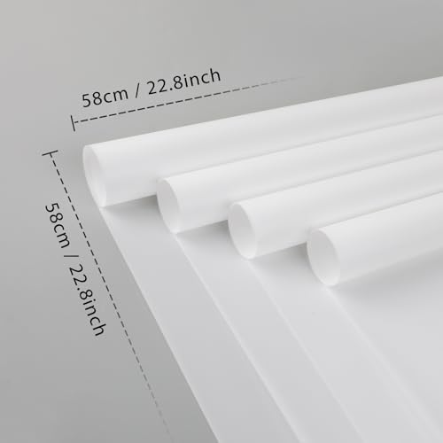 20 Sheet Flower Wrapping Paper-Waterproof Bouquet Paper (Misty White)