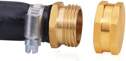 SIGURANTA Garden Hose End Caps,3/4"outdoor Brass faucet Female End Cap,hose spigot Cap (3 Pack)