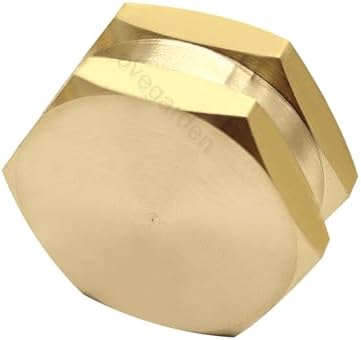 Lovegarden 3/4"Garden Hose End Caps, Brass Garden Hose Cap with Washers