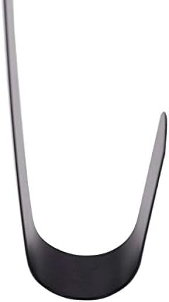 Sattiyrch 12" Front Door Wreath Hanger, Ultra Slim Metal Over Door Hook, Damage-Free Hanging for Seasonal & Year-Round Wreaths, Fits Most Doors, Black, 1 Pack