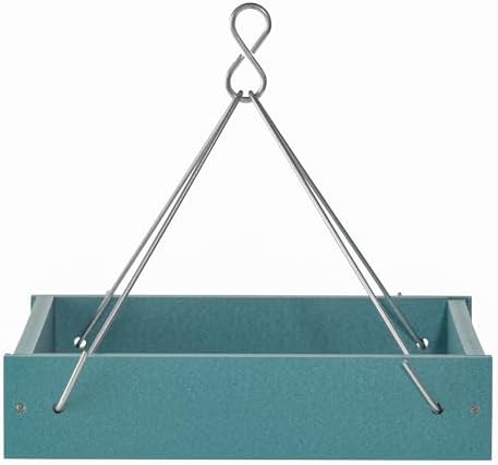 Birds Choice Small Hanging Platform Bird Feeder | Lake Blue