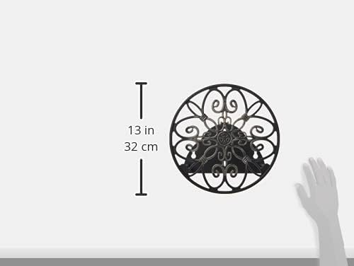 Liberty Garden Products 670 Wall Mounted Decorative Hose Butler, Holds 125-Feet of, Black (Pack of 2)