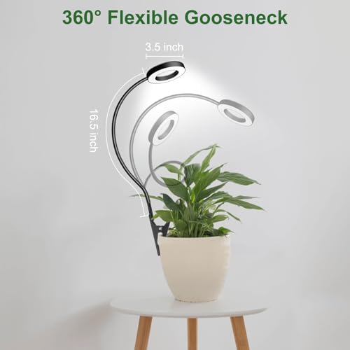 wolezek 2 in 1 Grow Lights for Indoor Plants, 48 LEDs Plant Lights Indoor