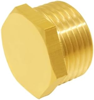 Joywayus 4PCS Brass 3/4"GHT Garden Hose Plugs Caps Kit