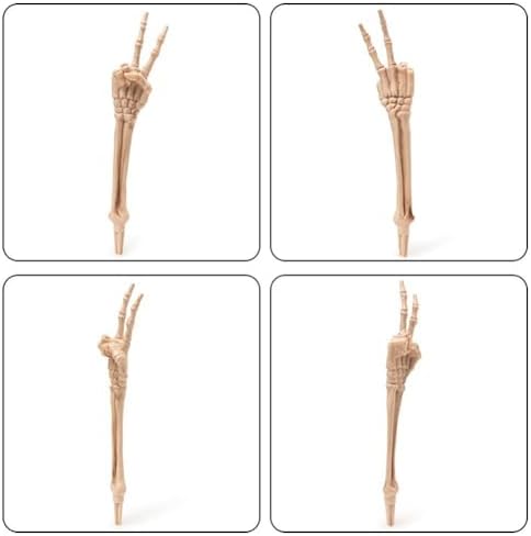 Halloween Skeleton Stakes Decorations, Creepy Hands Arms with Lawn Stakes, Realistic Skeleton Bones for Outdoor Party Yard Lawn Garden Graveyard Haunted House Decor