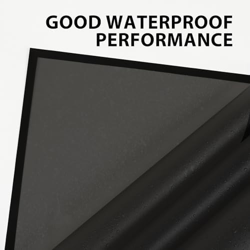 FUHITIM 20 Sheets Flower Wrapping Paper (Translucent Black)