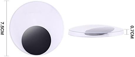 DECORA 3 Inch Large Sized Plastic Wiggle Googly Eyes with Self Adhesive for Crafts Set of 4
