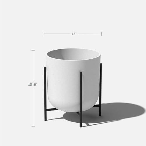 Veradek Mason Series Raised Lima Planter - Round Planter with Stand