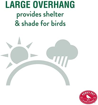 Perky-Pet Red Cardinal Wild Bird Feeder-2.5 lb Seed Capacity,Holds Up to 15 Birds Simultaneously,Metal Hanging Feeder for Outdoors,Collapsible Mesh Design,Built-In Hook&Circular Tray,C00322(Pack of 6)