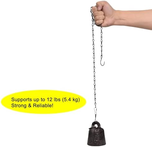 Chain for Hanging Plants,35 Inch Black Hanging Chain(Black, 35 Inch-2PCS)