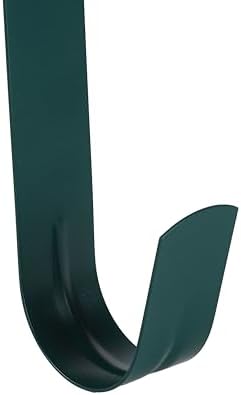 Sattiyrch 12" Front Door Wreath Hanger, Ultra Slim Metal Over Door Hook, Damage-Free Hanging for Seasonal & Year-Round Wreaths, Fits Most Doors, Green, 1 Pack