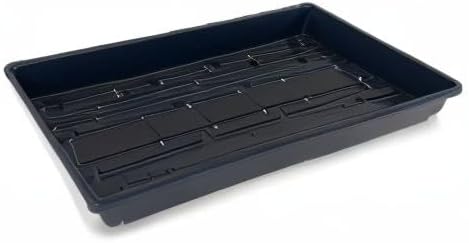 10 Plant Growing Trays (WITH Drain Holes) - 20" x 10" - Perfect Garden Seed Starter Grow Trays: For Seedlings, Indoor