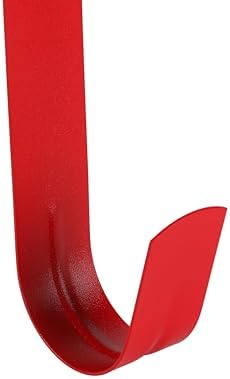 Sattiyrch 15" Wreath Hanger for Front Door,Sturdy Steel Wreath Door Hanger,Over The Door Hanger Hook (Red,2)