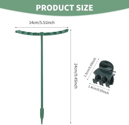 12Pack Plant Support Stakes Sets Plastic Versatile Plant Cages