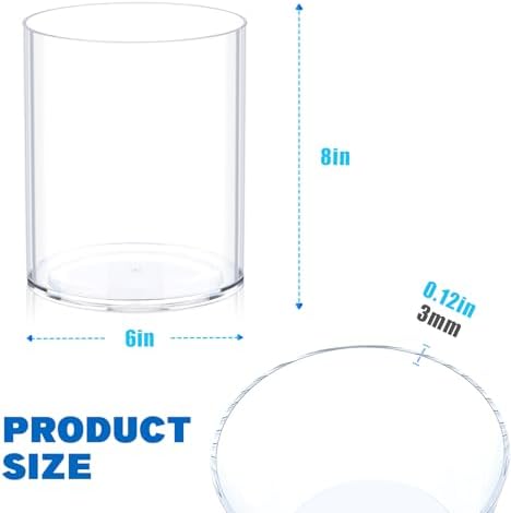 JYPS Flower Clear Vase Centerpiece for Home
