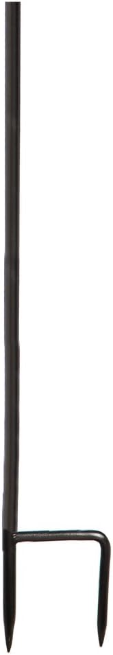Evergreen Flag Black Iron Cemetery Garden Flag Stand - 15”W x 28”H