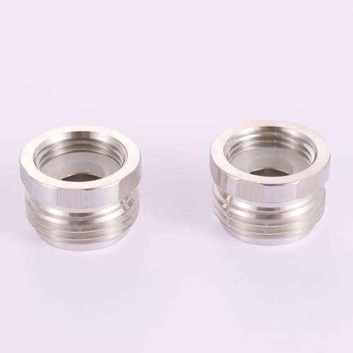 3/4 "GHT male x 1/2" NPT female connector (304 stainless steel), lead-free，brass tube to garden Hose connector connection, Hose Coupler Water Hose Adapter, garden hose adapter 2pcs