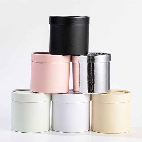 Flower Box Round Rose Bouquet Bucket Boxes Wedding Party Table Decorations Packaging Valentine Day