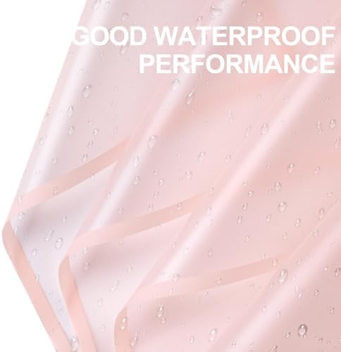 WRAPAHOLIC 20 Sheets Flower Wrapping Paper - 22.4 x 22.4 inch Pink Border Water-Resistant Floral Bouquet Wrapping Paper, Florist Supplies Packaging Paper for Wedding Birthday Gift DIY