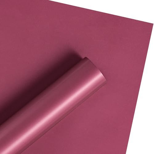 RUSPEPA 20 Sheets Flower Wrapping Paper, Waterproof Floral Bouquet Wrapping Paper, Florist Supplies Packaging for Birthday, Party, Wedding and DIY Crafts - Red