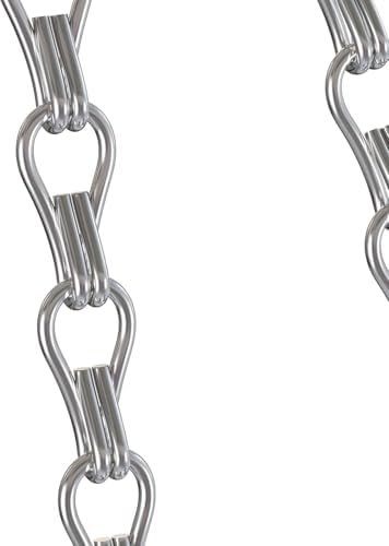 garini 6 Pack, 23 Inch Silver Hanging Baskets Chain, Hanging Chains with Hooks Flower Pot Chain Replacement Plant Hangers for Planters, Bird Feeders and Lanterns
