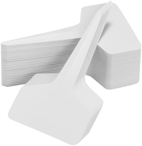 500 PCS Plant Labels T-Shape, 4 Inch Potted Plant Name Tags Plastic, White
