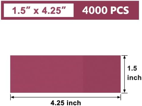 NATURALABEL Self-Adhesive Napkin Bands, Pack of 4,000, Burgundy