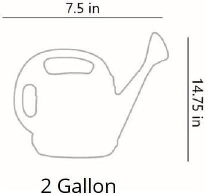Standard Watering Can - Plant Watering Can - Small Plastic Garden Water Pot for Indoor Outdoor Plants Flowers by The HC