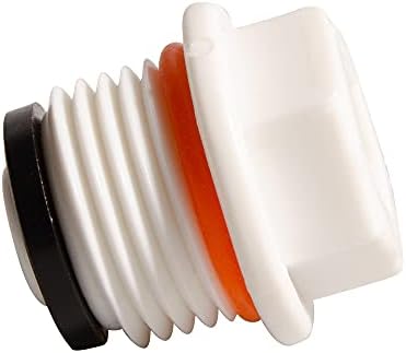 Feelers 1/2" PT Inner Hex Female Threaded PPR Pipe Plug End Cap Garden Hose Stopper Prevent Leakage Choke Fitting, Pack of 5, White