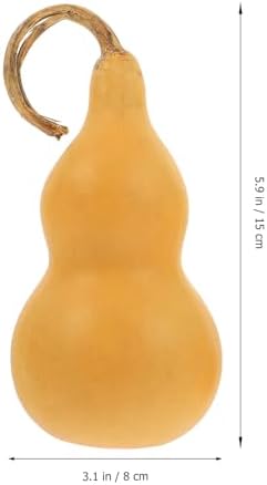 NUOBESTY 2 pcs Natural Adornment Gourd Decor Desktop Ornament for Living Room Office Bedroom Home Tabletop Display 5.90 X 3.14 X 3.14 in