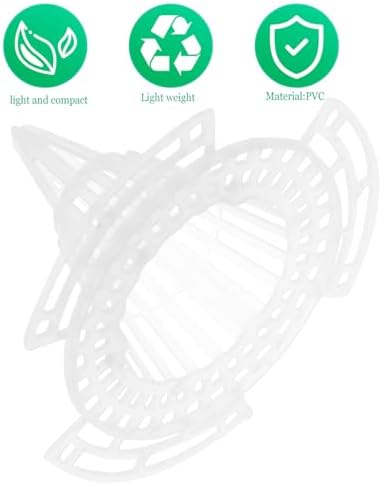 SOLUSTRE 20pcs Cone Planter Mesh Pads 2.28 in Flower Pot Hole Mesh Pads for Drainage Soil Retention and Root Aeration Bonsai Pot Pads for Planters and Flowerpots