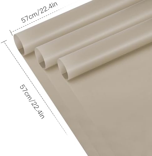 WRAPAHOLIC 20 Sheets Flower Wrapping Paper - 22.4 x 22.4 inch Pure Nude Color Water-Resistant Floral Bouquet Wrapping Paper, Florist Supplies Packaging for Wedding Birthday Gift DIY