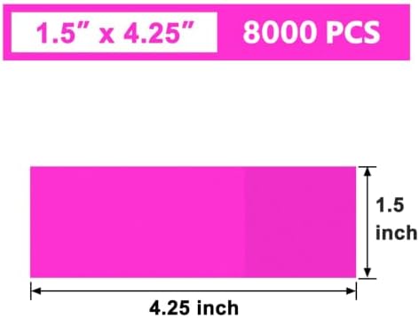 NATURALABEL Self-Adhesive Napkin Bands, Pack of 8,000, Hot Pink