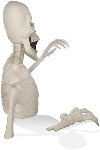 BOO BOX 35" Groundbreaking Skeleton - Outdoor Halloween Decorations for Porch or Yard