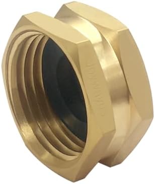 Joywayus 4PCS Brass 3/4"GHT Garden Hose Plugs Caps Kit