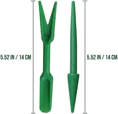 Mini Garden Hand Succulent Transplanting Tools,Widger Plastic Seedlings Dibber Sowing Digging Mini Gardens Hands Tools for Home Garden,Pack of 2 Hands Tools