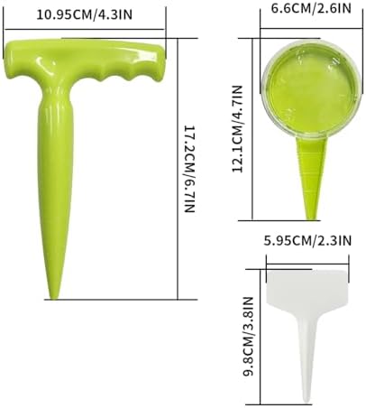 Garden Hand Planter Seeder with Plant Labels Set for Planting,Transplanting Seedling
