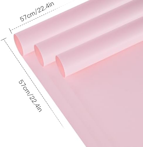 RUSPEPA 20 Sheets Flower Wrapping Paper, Waterproof Floral Bouquet Wrapping Paper, Florist Supplies Packaging for Birthday, Party, Wedding and DIY Crafts - Pink